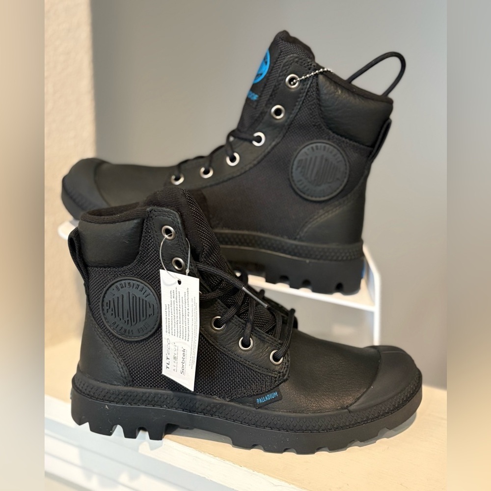 Palladium Women’s Pampa Sport Cuff Waterproof Boots Black Size 5 NEW